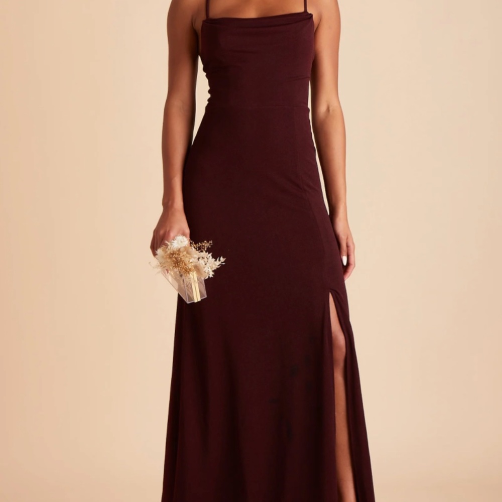Birdy Grey Ash Dress in Color Crepe Cabernet